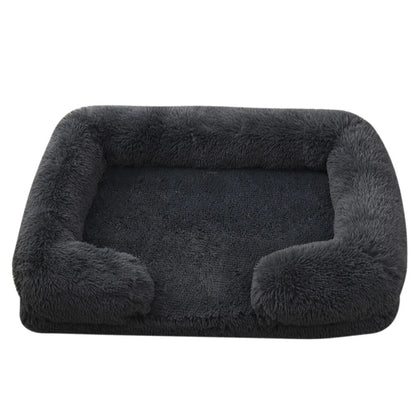 Orthopedic Plush Bolster Dog Bed