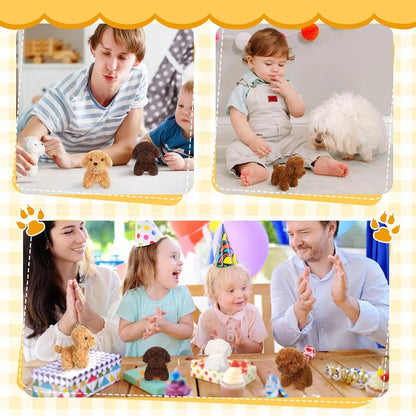Teddy Dog Plush Keychain Toy Set