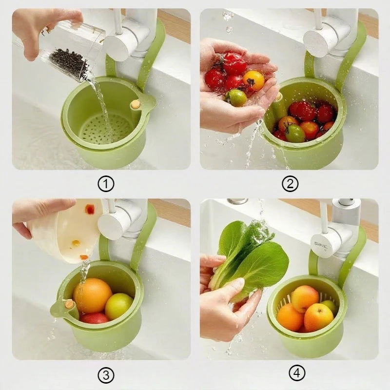 Hanging Sink Drain Basket & Food Strainer