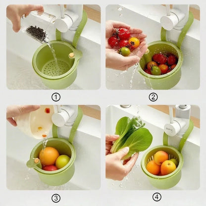 Hanging Sink Drain Basket & Food Strainer
