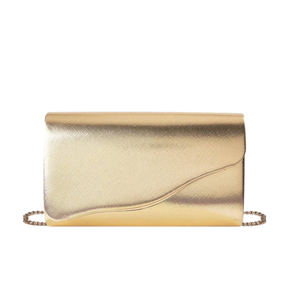 Elegant Metallic Evening Clutch Bag