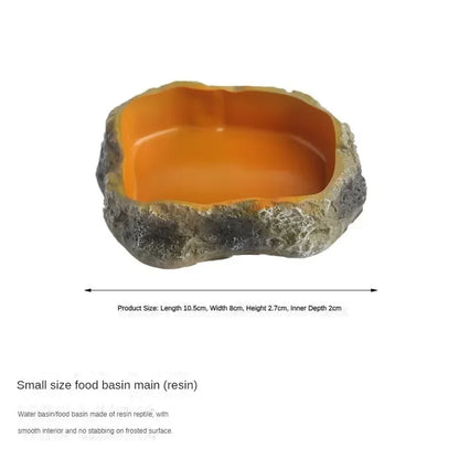 Reptile Water & Food Feeding Bowl