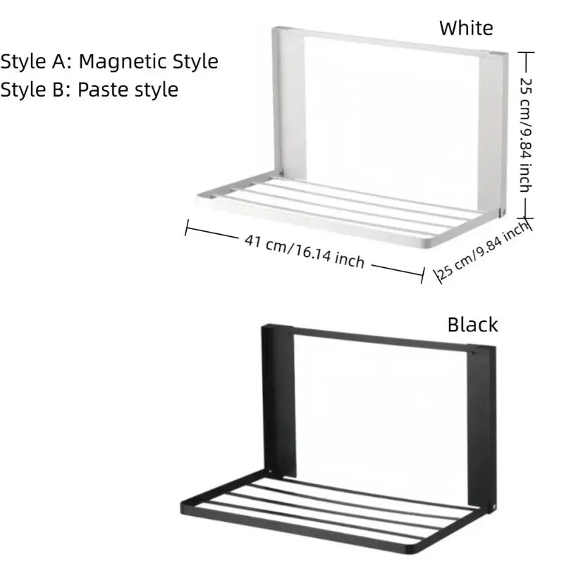 Magnetic Folding Washing Machine Side Shelf