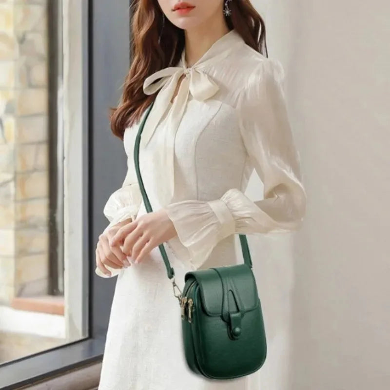Women’s Mini PU Leather Crossbody Phone Bag