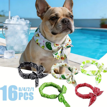 Pet Cooling Ice Scarf – Reusable Summer Neck Wrap for Dogs & Cats