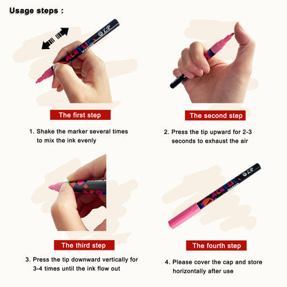 Acrylic Paint Marker Set – Waterproof Multi-Surface Art Pens