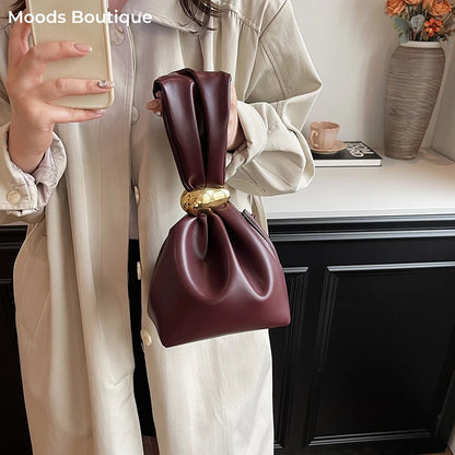 Elegant PU Leather Evening Clutch Bag