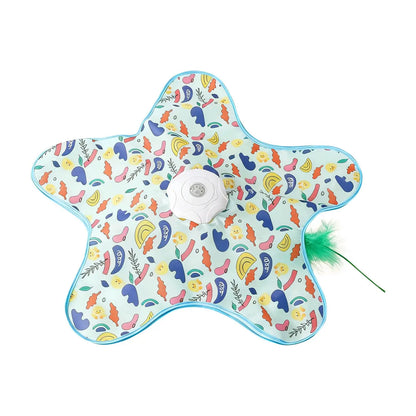 Interactive Hide & Seek Cat Toy with Moving Feather