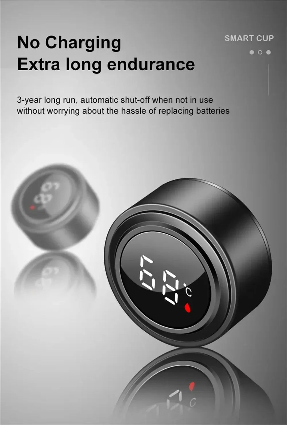 Smart Temperature Display Thermos Bottle