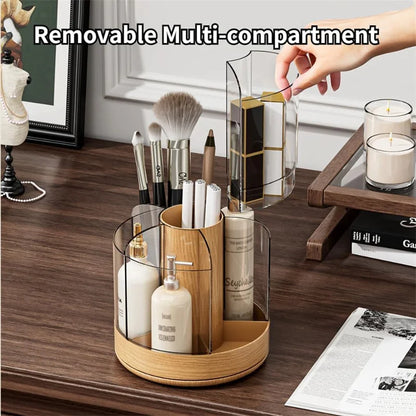 360° Rotating Makeup Brush Holder