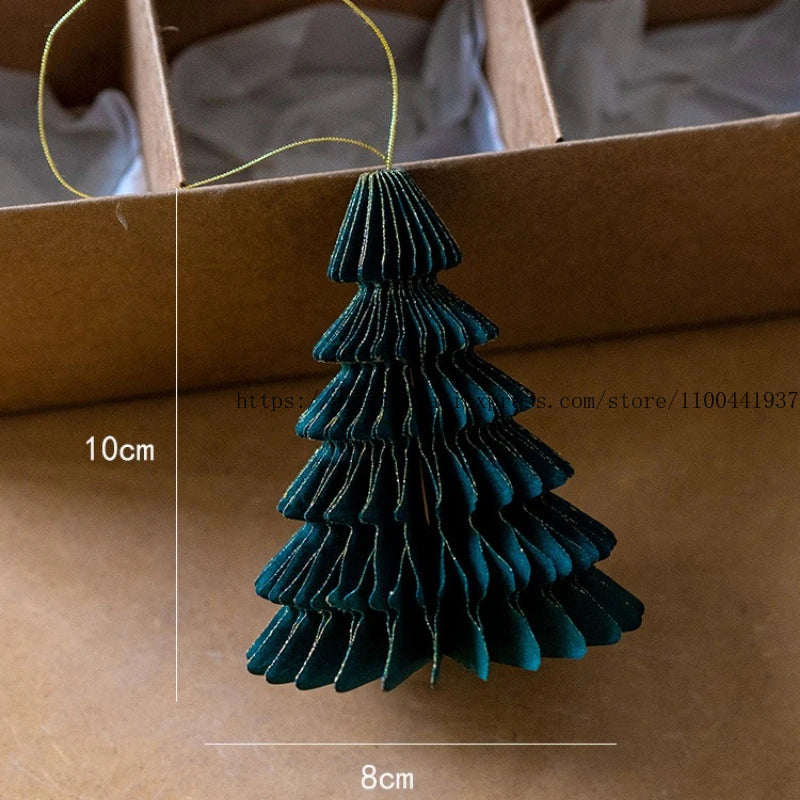Honeycomb Paper Christmas Hanging Ornament