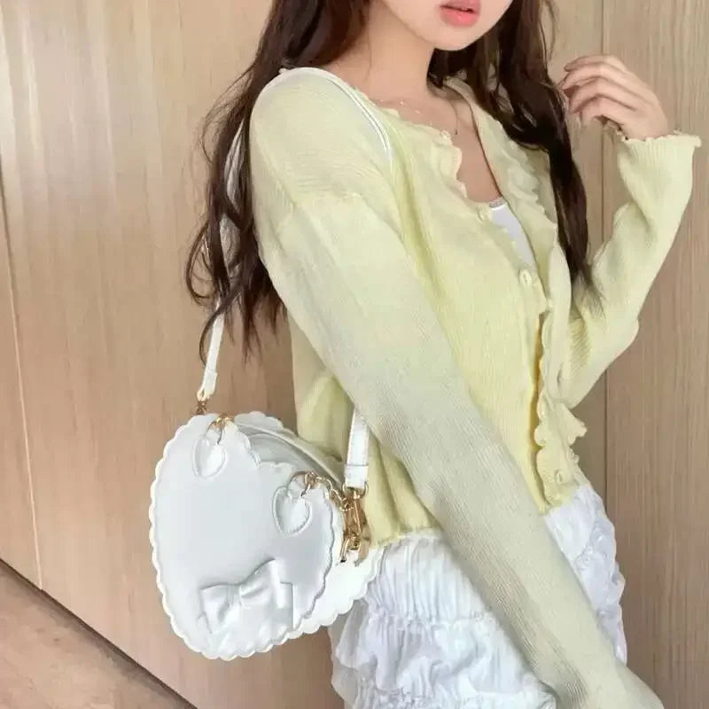 Heart-Shaped Lolita Crossbody Handbag