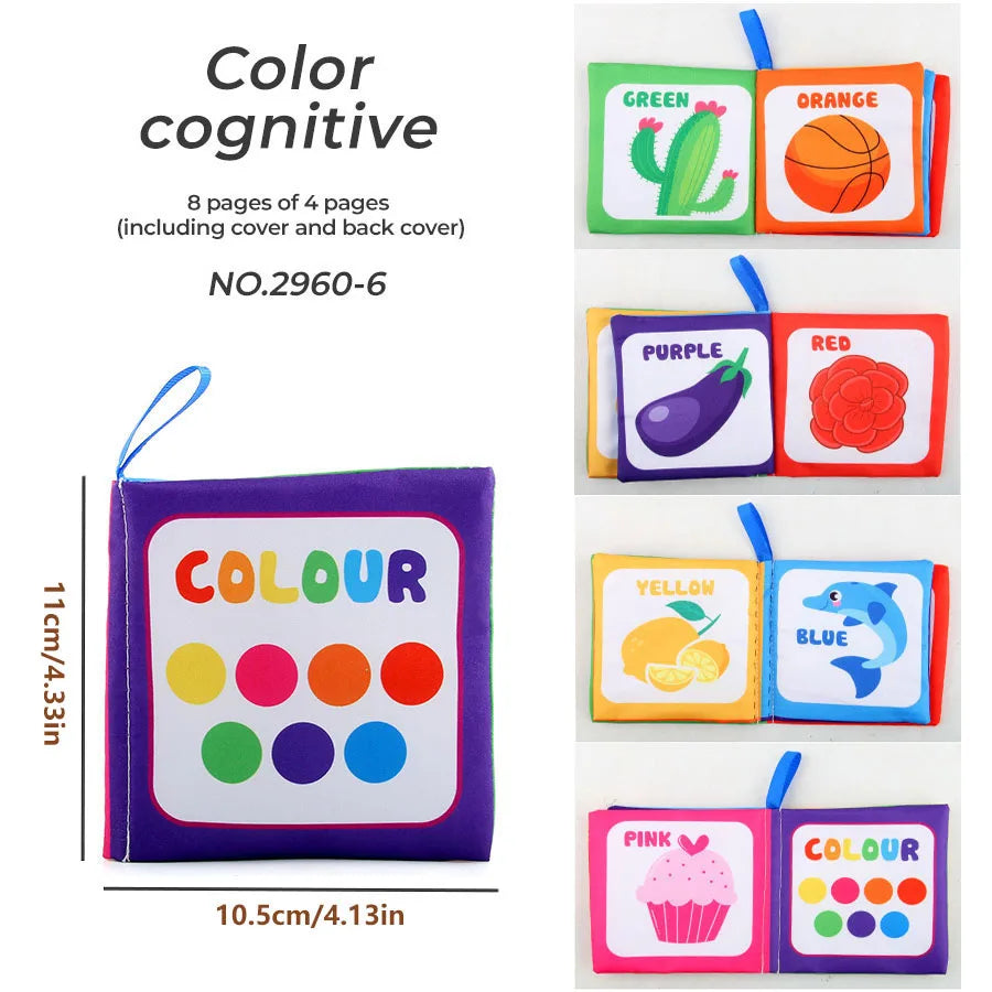 4 Pages Black & White Cloth Baby Book