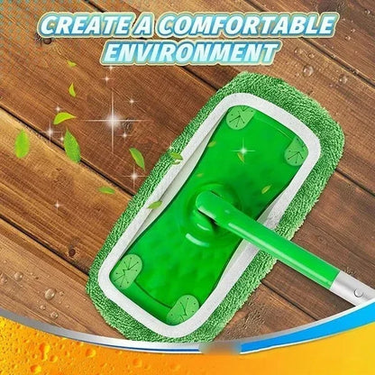 Reusable Microfiber Flat Mop Pad Set