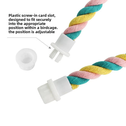 Parrot U-Shaped Cotton Rope Climbing Perch Toy