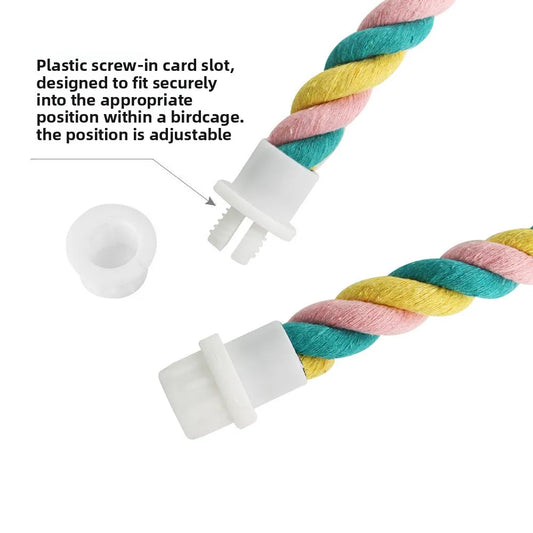 Parrot U-Shaped Cotton Rope Climbing Perch Toy