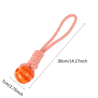 Rope Treat Ball Dog Toy