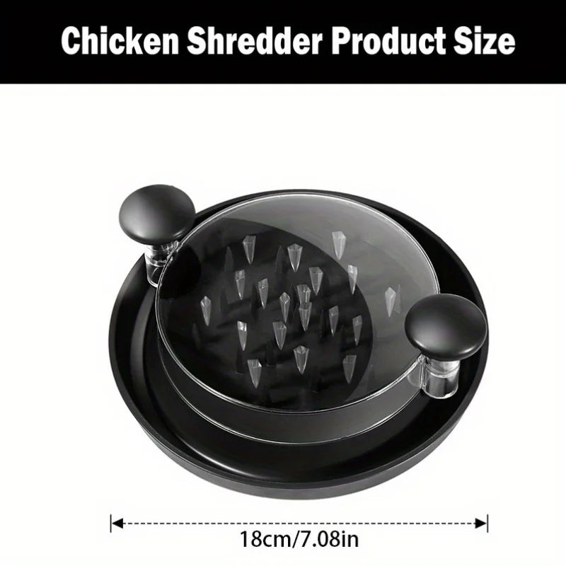 Upgraded Rotating Chicken Shredder with Transparent Lid