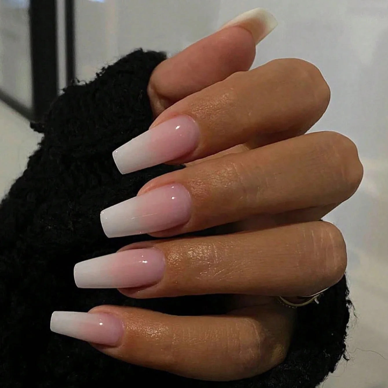 Long Coffin Press-On Nail Set