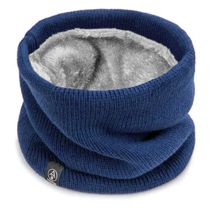 Fleece-Lined Knitted Neck Warmer