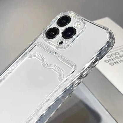 Clear Card Pocket Phone Case for iPhone