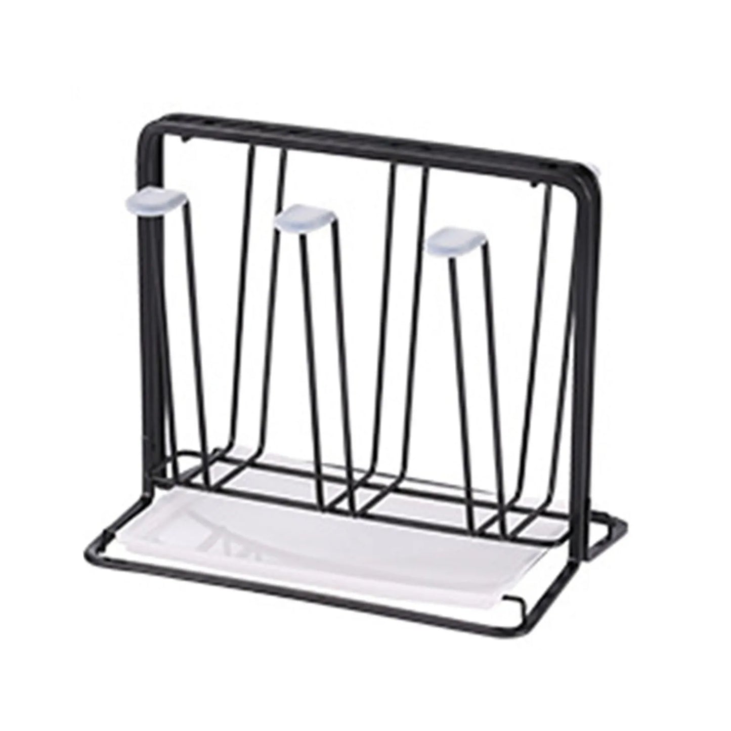 Metal Cup Drying & Drain Rack with Tray