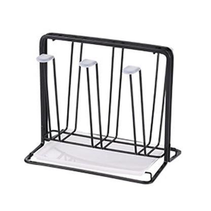 Metal Cup Drying & Drain Rack with Tray