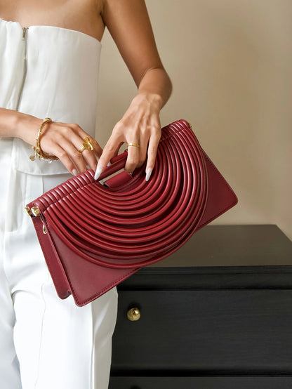 Gold Handwoven Evening Handbag