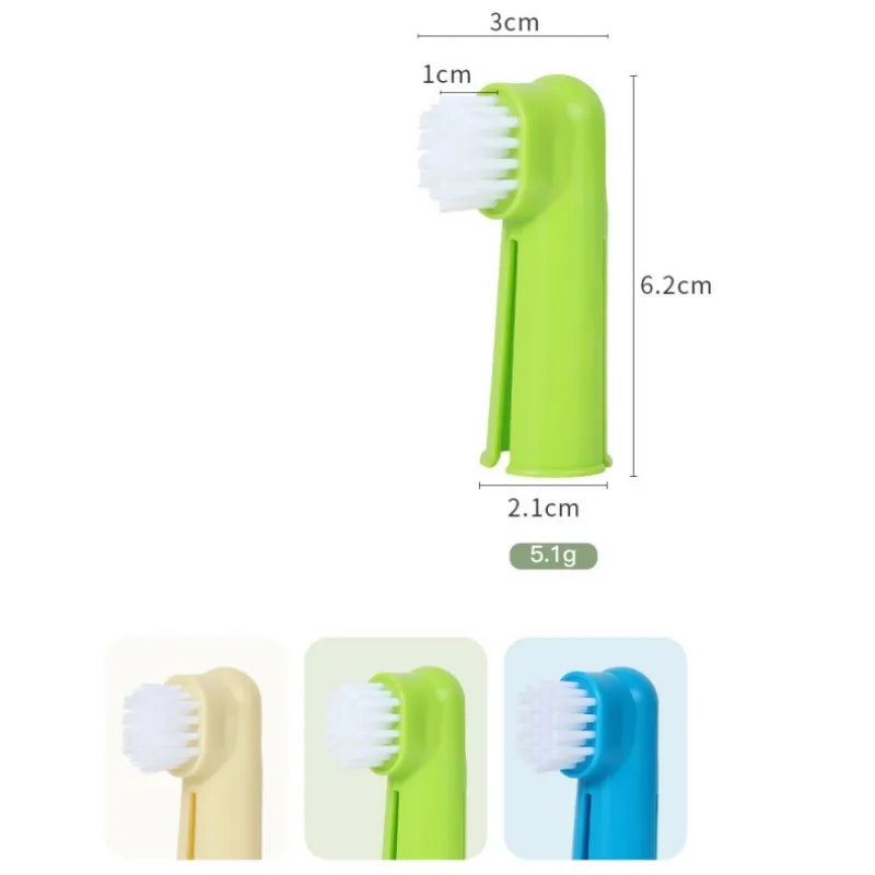 Dog & Cat Oral Care Toothbrush Kit with Finger Brush