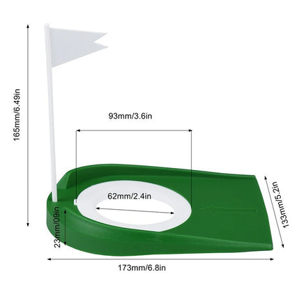 Portable Golf Putting Trainer with Flag Target
