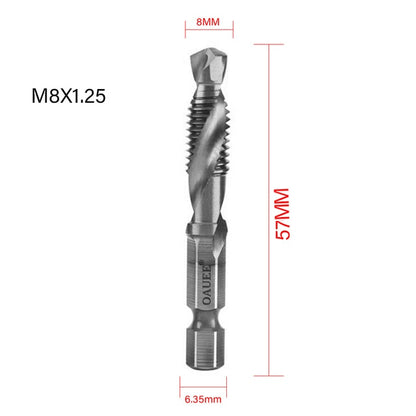 1/2/3/6Pcs Tap Drill Bit Hex Shank Titanium Plated HSS Screw Thread