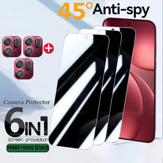 Anti-Spy 9H Tempered Glass & Camera Lens Protector for OPPO Find X9 Series