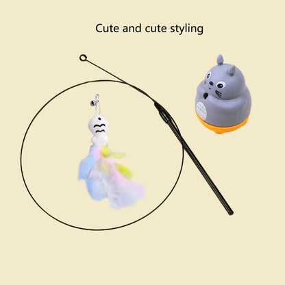 Interactive Feather Cat Wand Toy