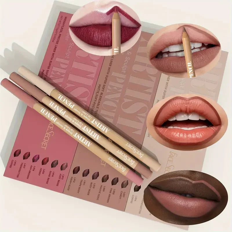18 Color Lip Liner Pencil Set