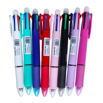 5-in-1 Multicolor Erasable Gel Pen with Mechanical Pencil