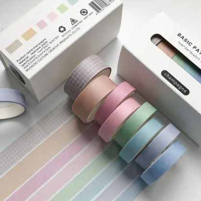 Solid Colour Washi Tape Set