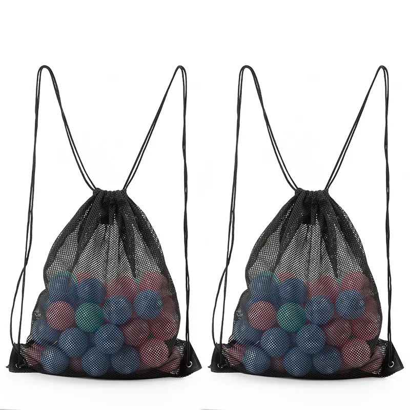 Heavy Duty Mesh Drawstring Sports Backpack