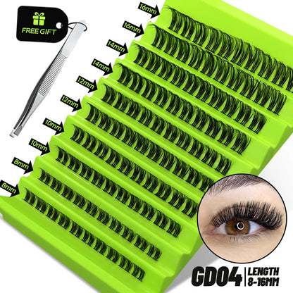 GROINNEYA DIY Natural Volume Cluster Lashes