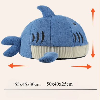 Shark Pet Cave Bed