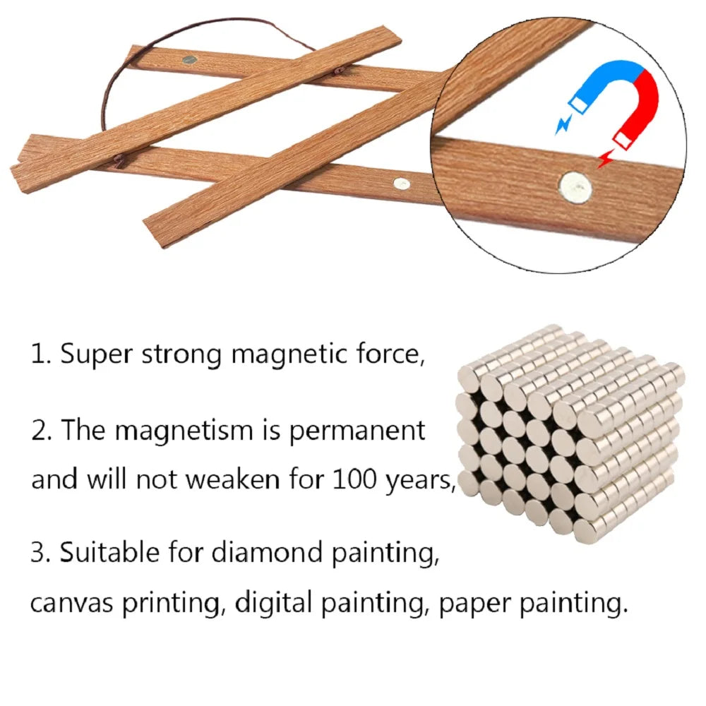 Magnetic Wooden Poster Hanger Frame