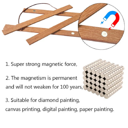 Magnetic Wooden Poster Hanger Frame