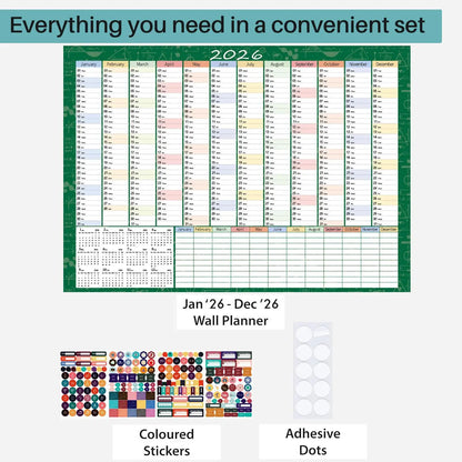 Large Writable Annual Planning Calendar Poster