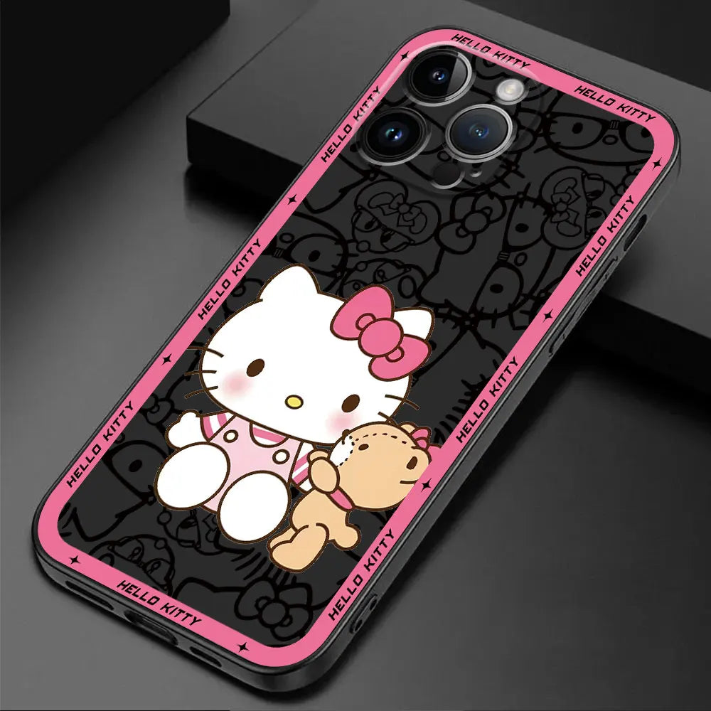 Cute Hello Kitty Cat Case for Motorola Moto One Fusion Plus G200 5G Edge 20 Pro