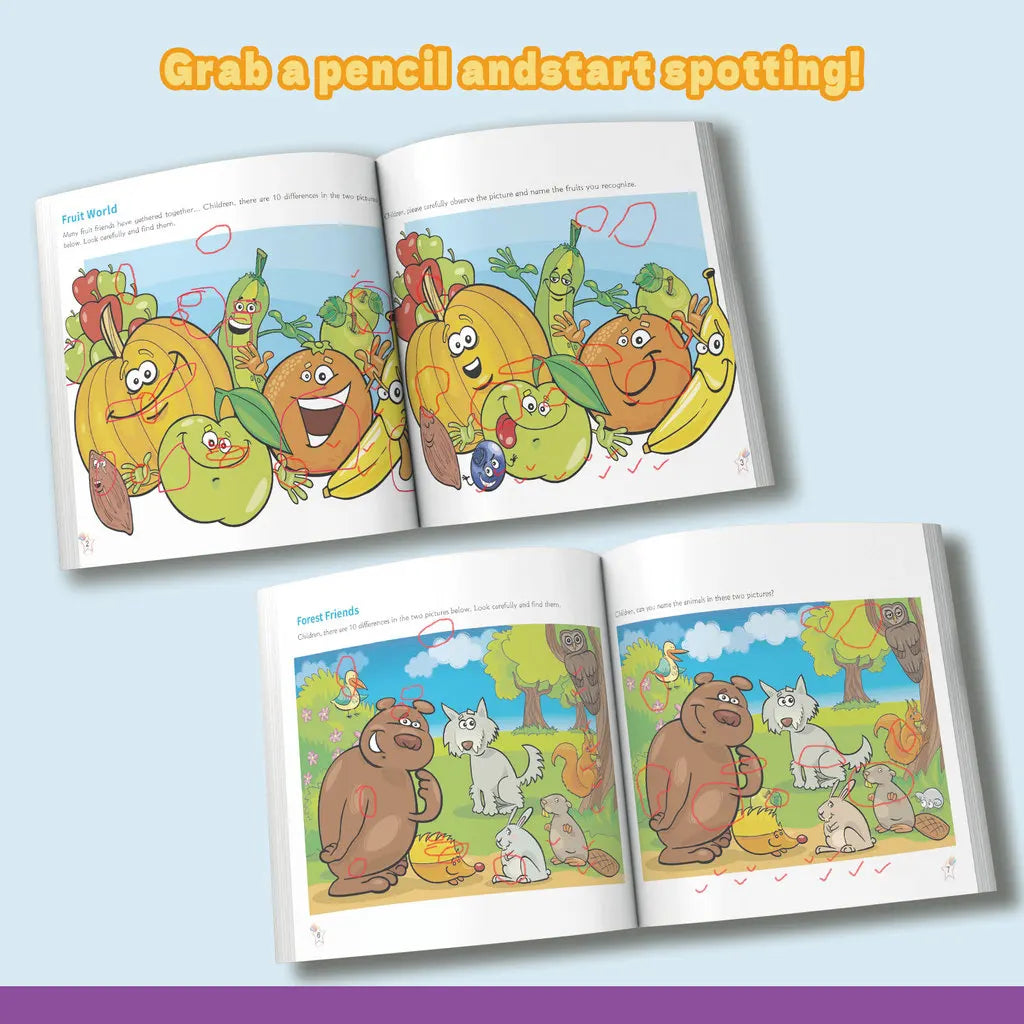 Spot the Difference Puzzle Books for Kids – 8 Book Set