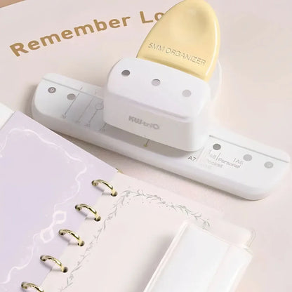 3-Hole Circular Paper Punch for DIY Planners & Notebooks