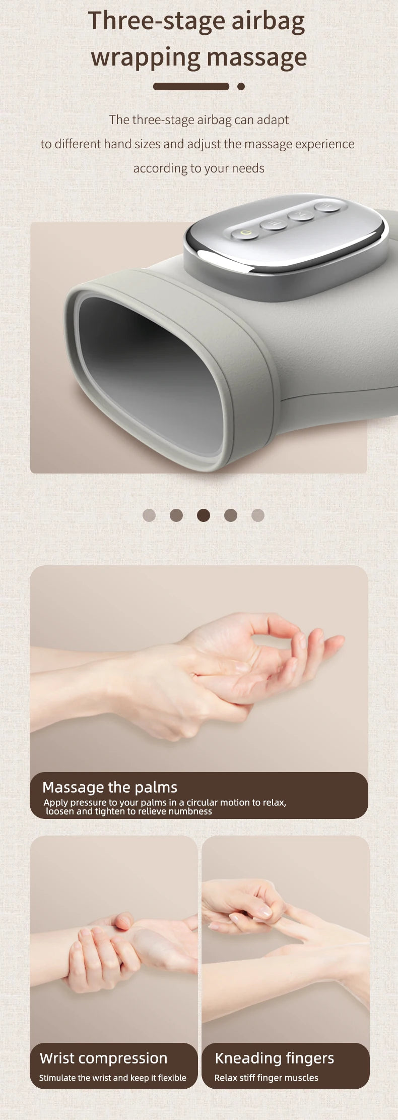 Smart Heated Hand Massager