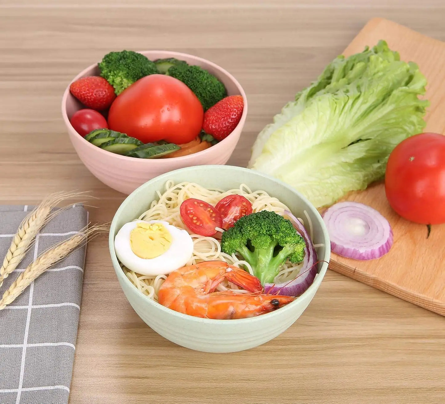 Wheat Straw Bowl Set