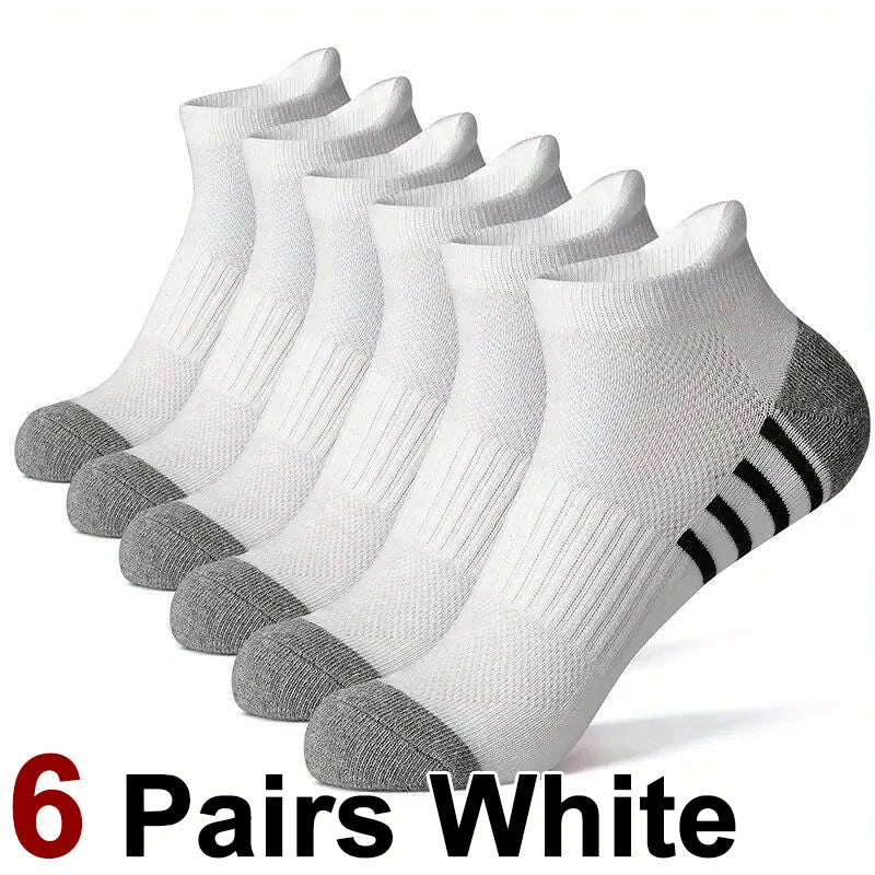 Men’s Breathable Mesh Sports Socks 6 Pairs