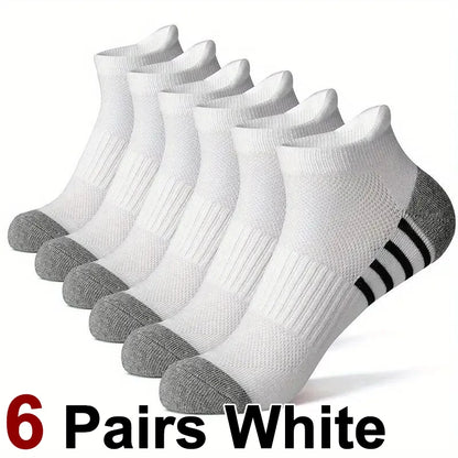 Men’s Breathable Mesh Sports Socks 6 Pairs