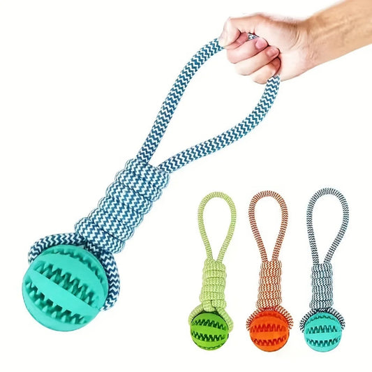Rope Treat Ball Dog Toy